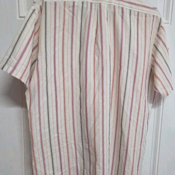 Par Four Sportswear Mens Large Button Down Shirt Striped Multicolor Made in USA - Picture 5 of 8